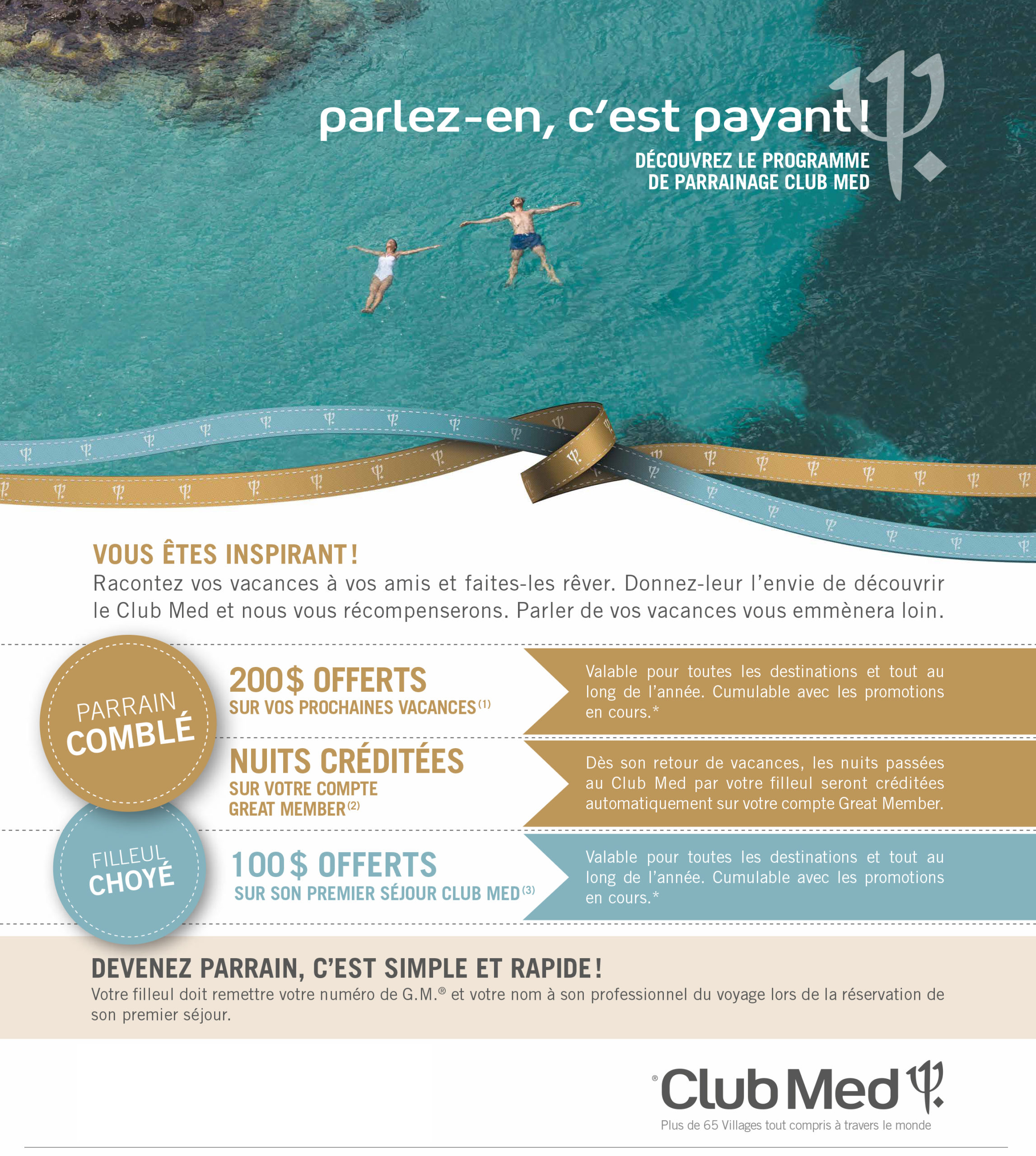 Club Med Programme de parrainage