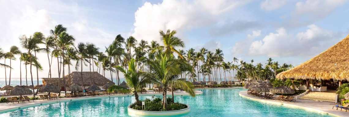 Club Med Punta Cana, en République Dominicaine - Photo d'une des nombreuses piscines du complexe