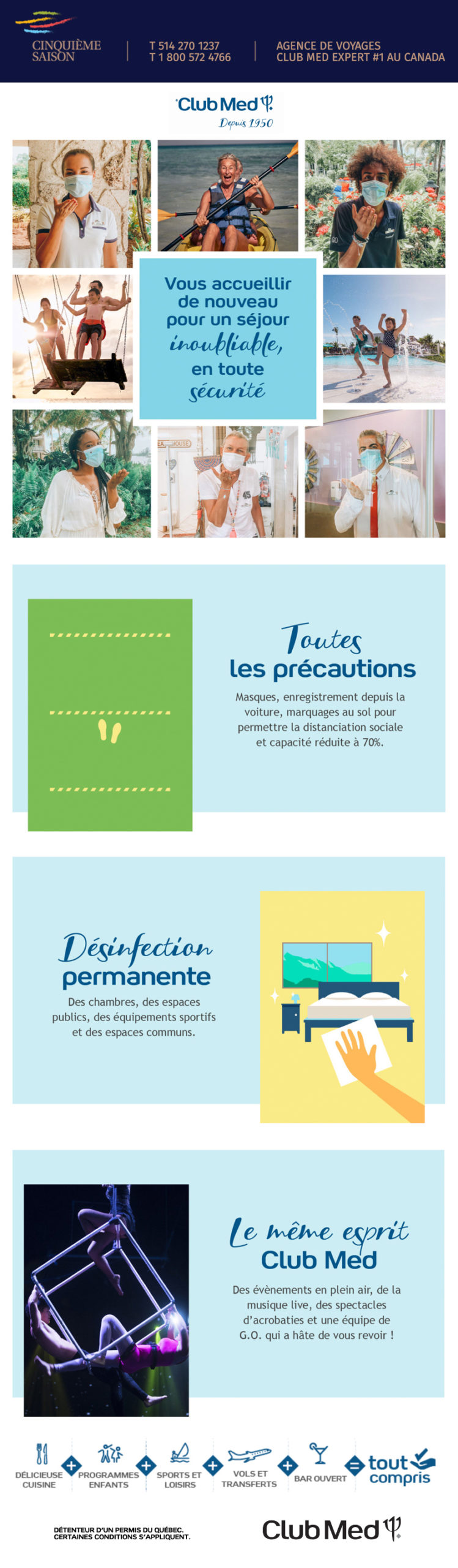 Toutes les précautions